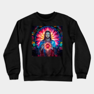 Sacred Heart Stained Glass Crewneck Sweatshirt